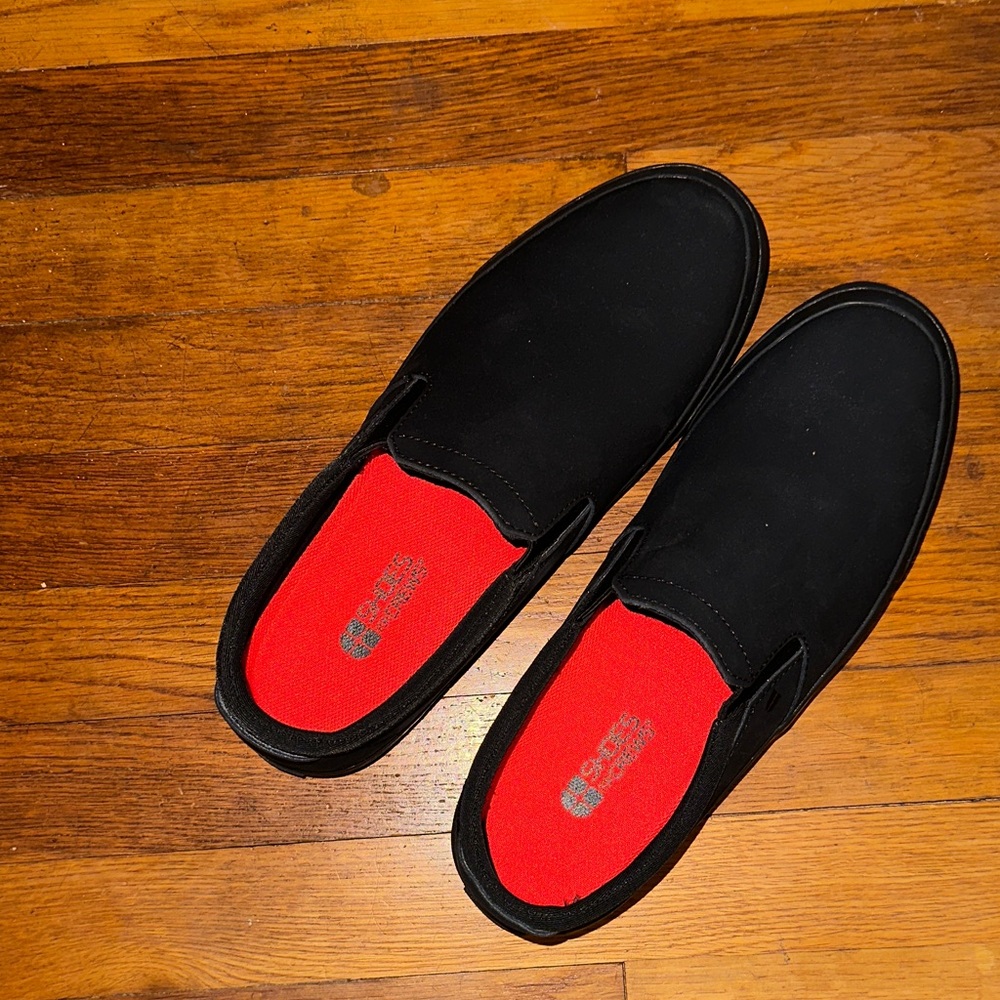 Shoes For Crews Black Slip-On Loafers